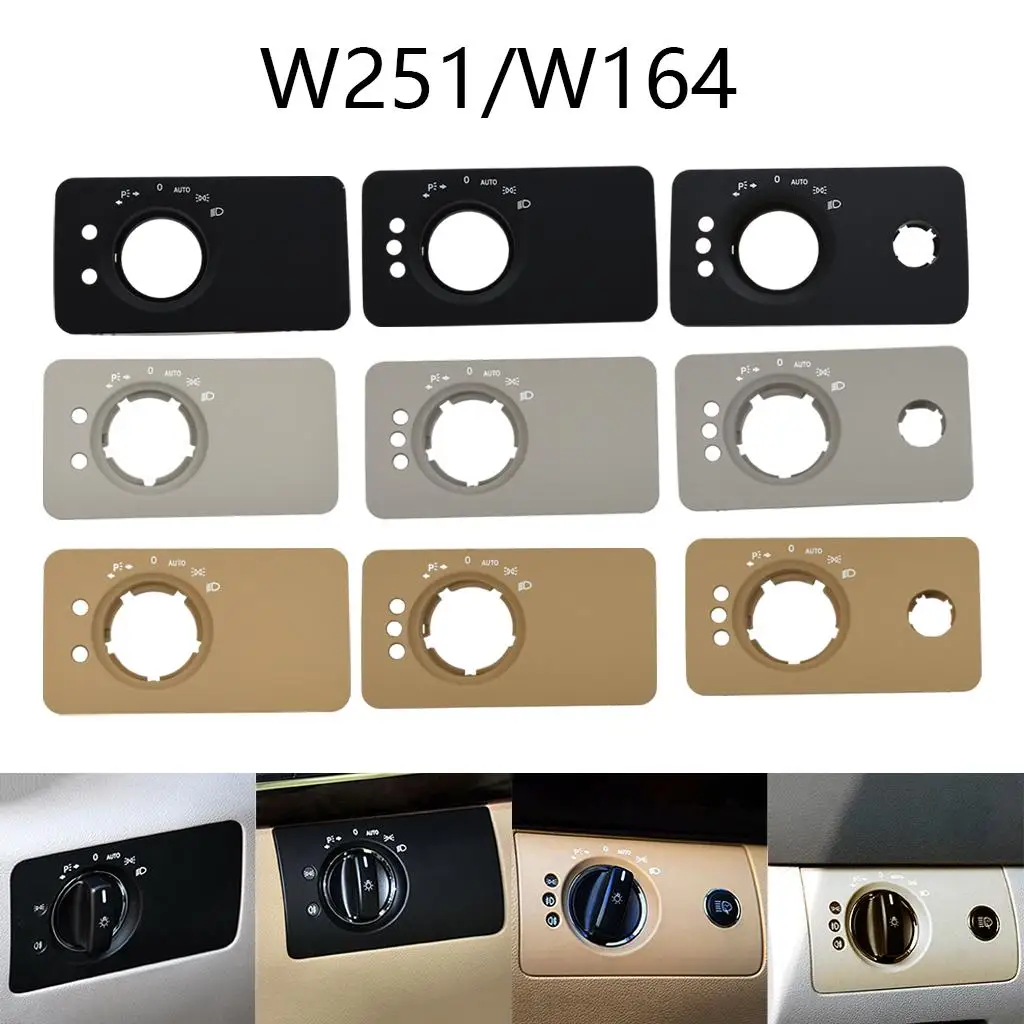

Headlight Switch Panel Cover Dashboard Car Decoration Knob Button for 2006-2011