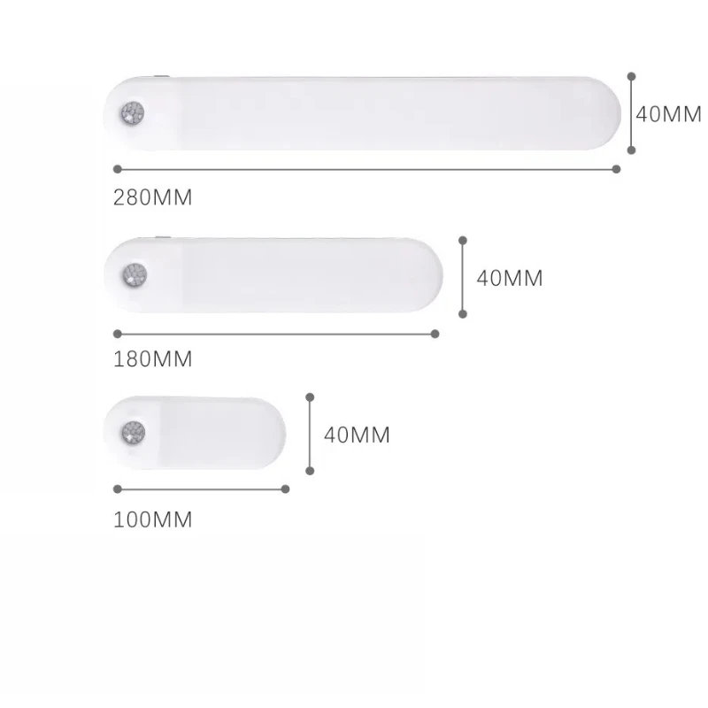 مصباح ليلي USB لاسلكي مع مستشعر حركة ، أسفل الخزانة ، غرفة النوم ، خزانة الملابس ، الإضاءة الداخلية ، مصباح 5 ألوان في 1