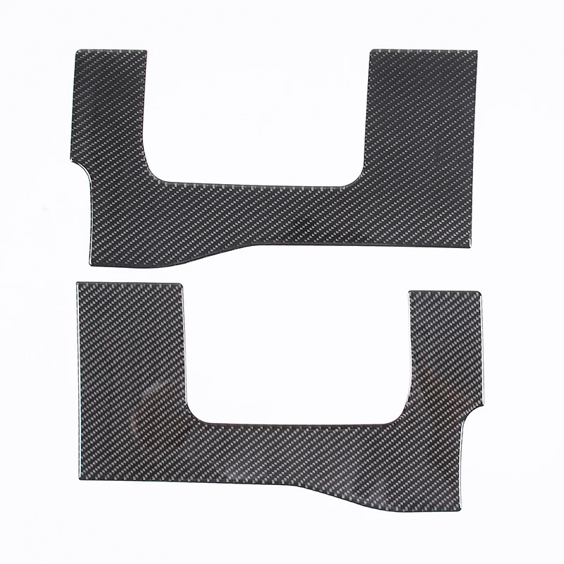 For Toyota FJ Cruiser 2007-2021 Soft Carbon Fiber Car Seat Belt Base Panel Cover Trim sticker car Accessories interior