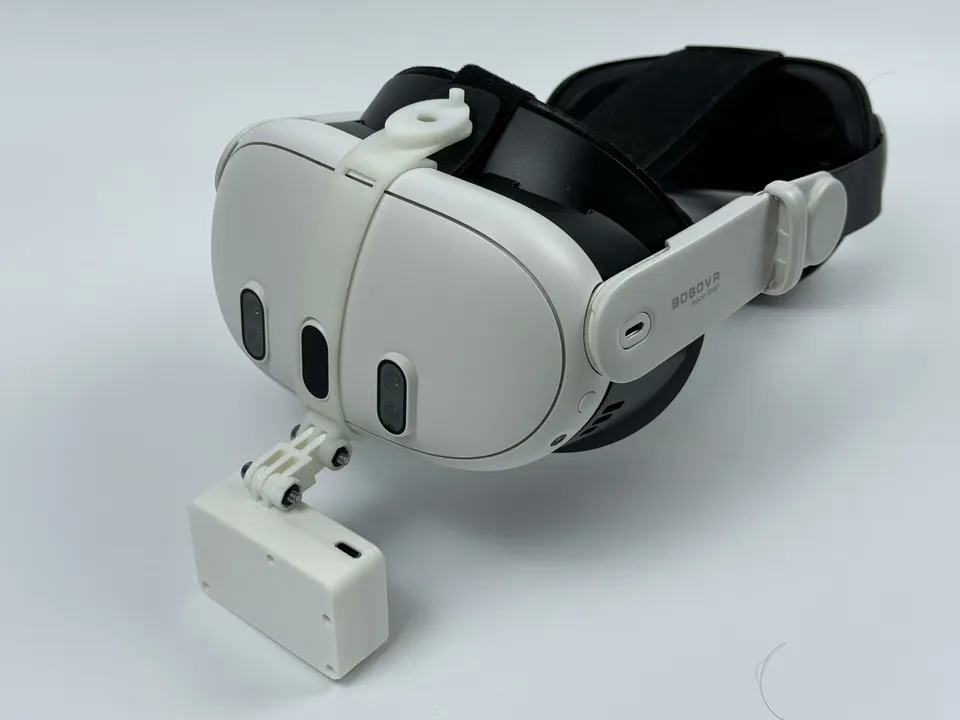 VR Facial Tracker for Meta Quest 2/3 & Pico 4, 63g Wireless/Wired