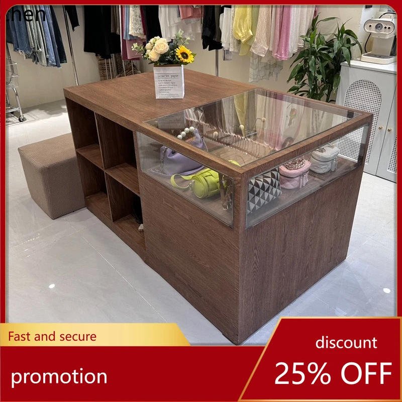CZ Clothing Store Island Table Display Flow Table Jewelry Storage Display Stand