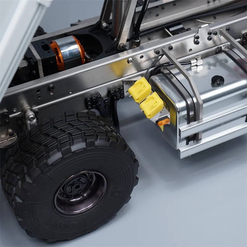 1 paire de pantoufles en caoutchouc pour pneus, Support coulissant, feux de Position pour camion Tamiya RC 1:14 pour voiture SCANIA 770S Arocs TGX LESU