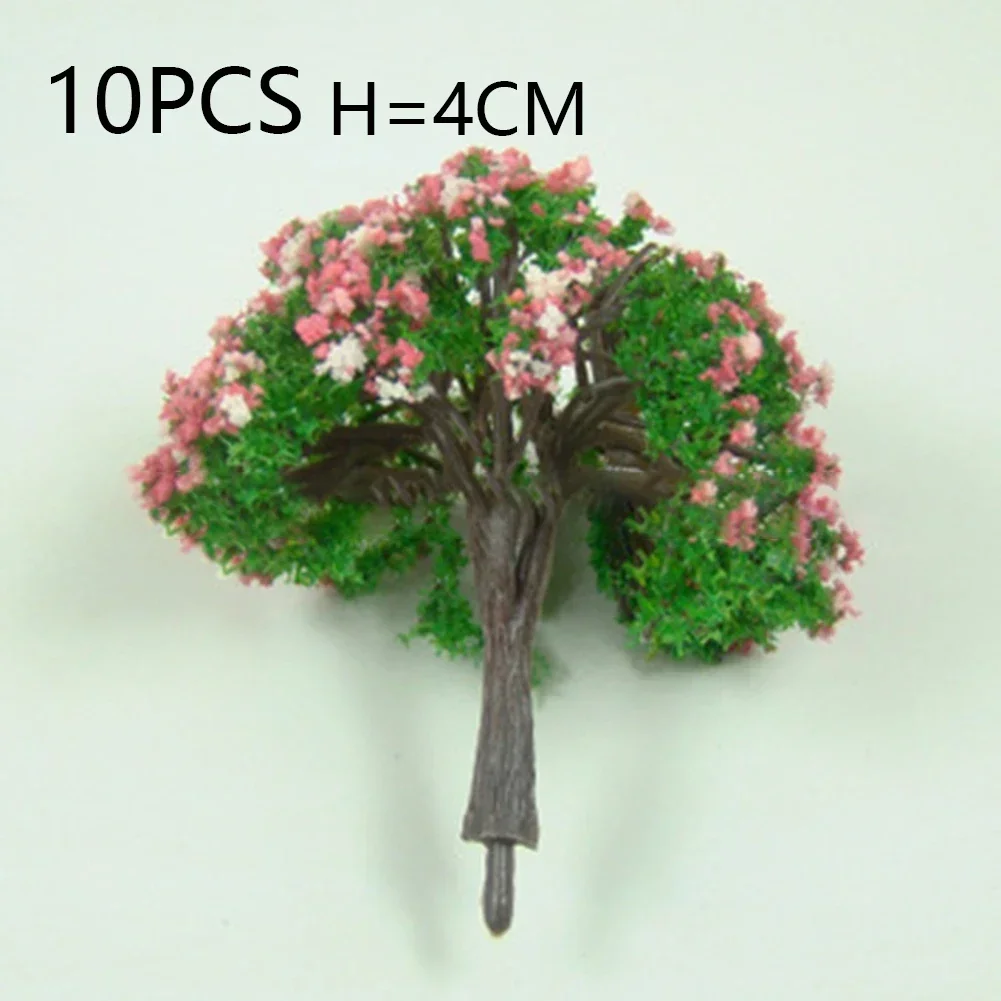 10/20/30pcs Nep Bomen Kunstmatige Miniatuur Boom Landschap Spoorweg Decoratie Gebouw Landschap Accessoires DIY Diorama Tuin