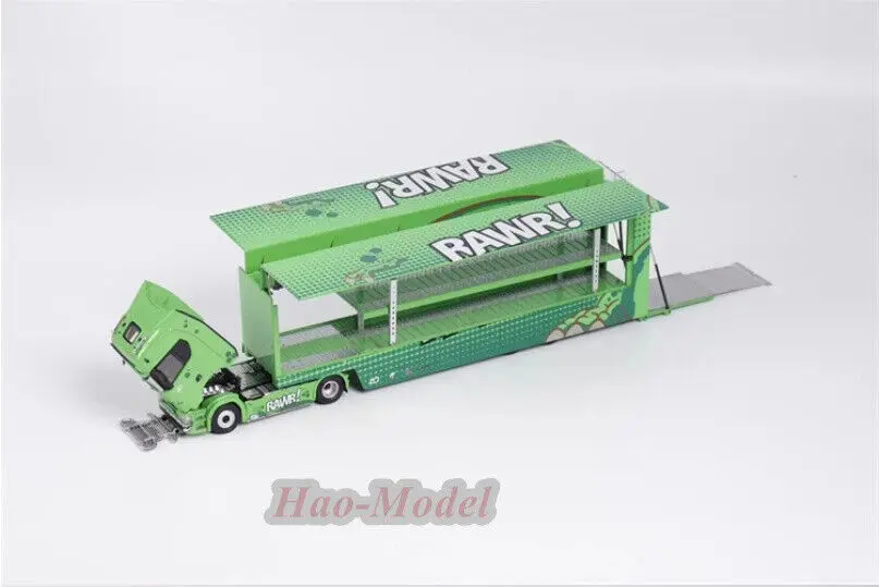 KengFai 1/64 For Scania S730 V8 Transport Truck Diecast Metal Car Model Simulation Toy Birthday Gift Hobby Display Collection