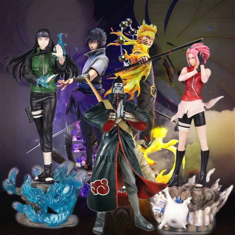 

Cool Naruto Hyuga Hinata Uchiha Sasuke Uchiha Madara Kyuubi Susanoo Action Figures PVC Anime Collection Model Birthday Toys Gift