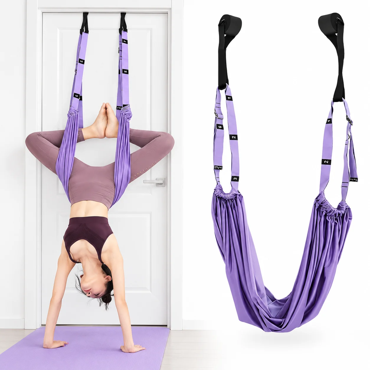 Yoga Fitness Trainer - Tali Peregangan Ayunan Yoga yang Dapat