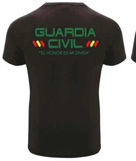 Camiseta Guardia Civil Spain Army MIlitary T-Shirt Short Sleeve Casual 100% Cotton Shirt