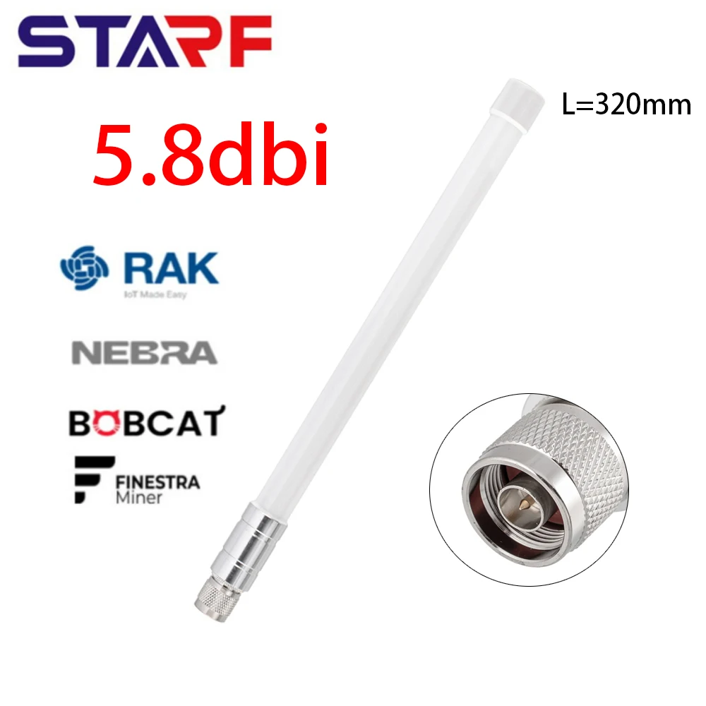 

Waterproof Antenna 860-930MHz 5.8 DBi For Helium Hotspot HNT Miner Fibreglass Antenna 4-7DBI Signal Accessories