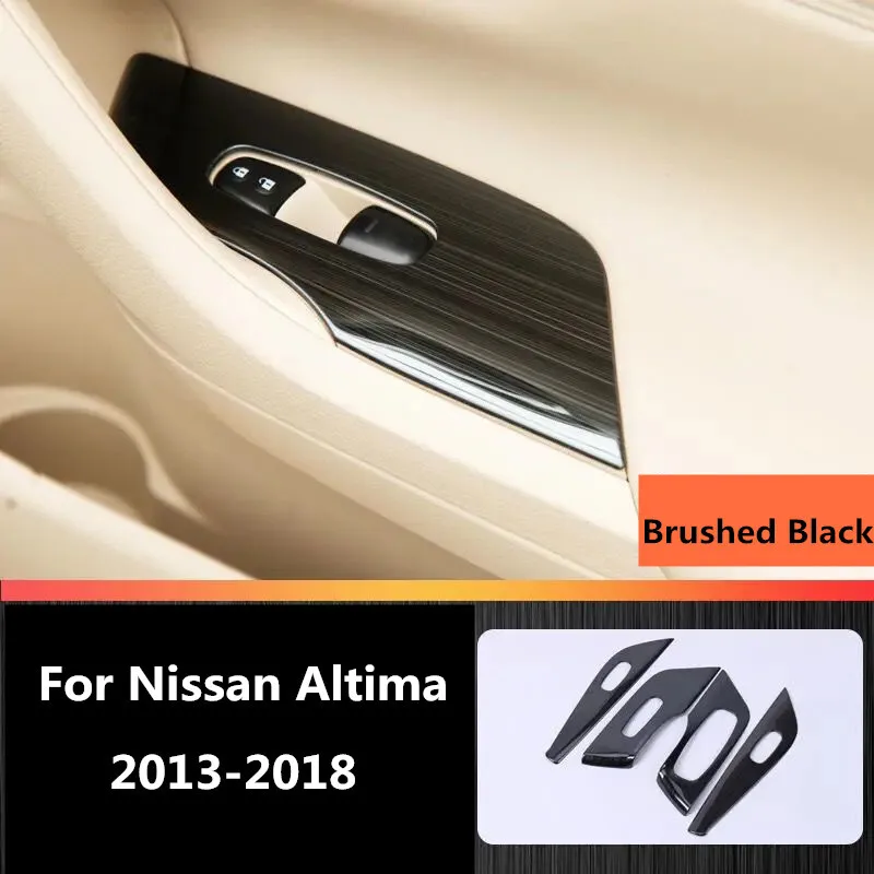

Матовая черная накладка переключателя подъема окна для Nissan Altima 2013-2018