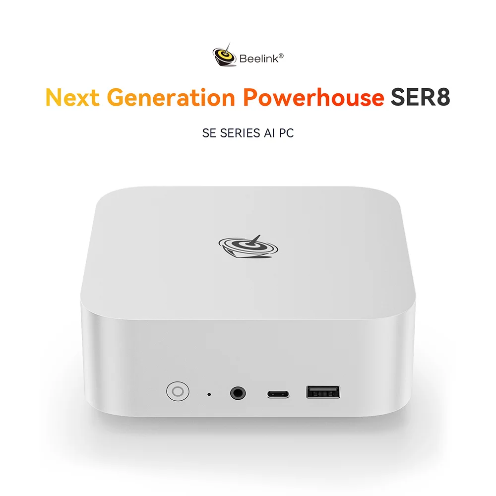 Beelink SER10 Max HX470 SER9 Pro AMD Ryzen AI9 HX370 Powerful AI PC 32G 1T SER8 8745HS 8845HS H255 Gaming PC Desktop Computer