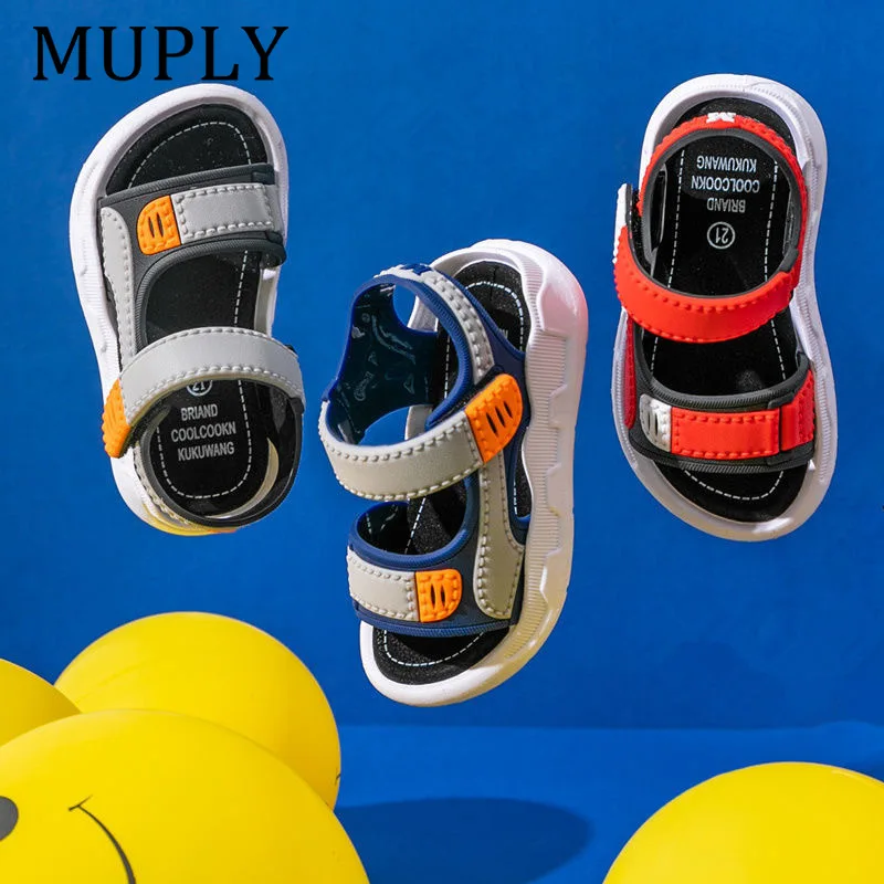 

Summer Children Shoes Boys Soft Soles Beach Shoes Male Baby Baotou Anti-kick Children's Sandals Princepard Summer Sandals
