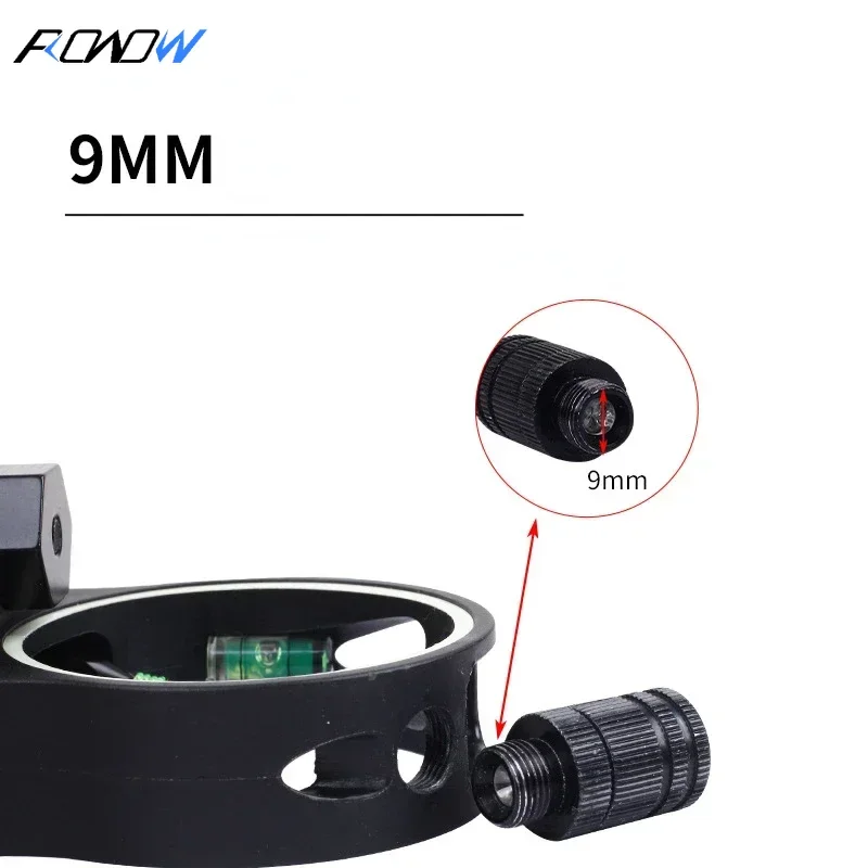 ROWOW Bow and Arrow Adjustable Sight Light Compound Archery Five-pin Accessories Single-pin Sight 9mm Sight with Night Vision