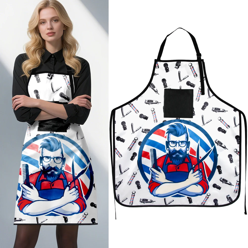 

Barber Polyester Cape Antistatic Pattern Dye Hair Cloths Salon Waterproof Hairdressing Supplies Hairdresser Apron Haircut Cloth