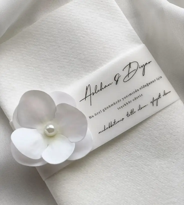 

Custom Vellum Paper Napkins Banderoles Wedding Table Decoration Baptism Engagement Party Personalized Name Text Print Save The D