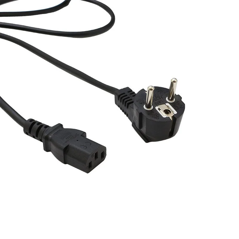 

Euro Plug Cable 1.2m 1.5m 1.8m IEC EU Electrical Power Cord C13 Plug Power Adapter Cable For Dell Laptop Projector Printer