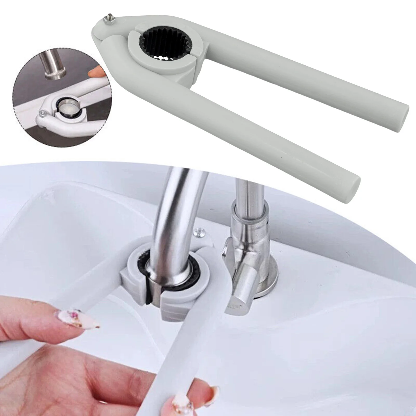 وجع مهوية وجع البلاستيك + المطاط عززت المسمار اتصال قوي صنبور مهوية وجع تنوعا استخدام الأبيض