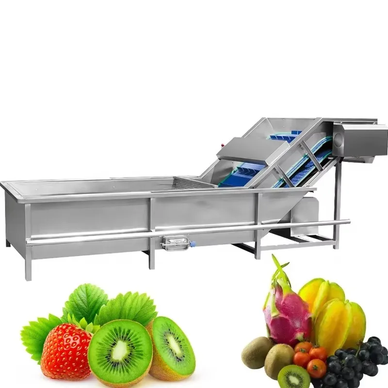 High-quality industrial fruit and vegetable cleaning machine fruit and vegetable bubble cleaning and processing production line