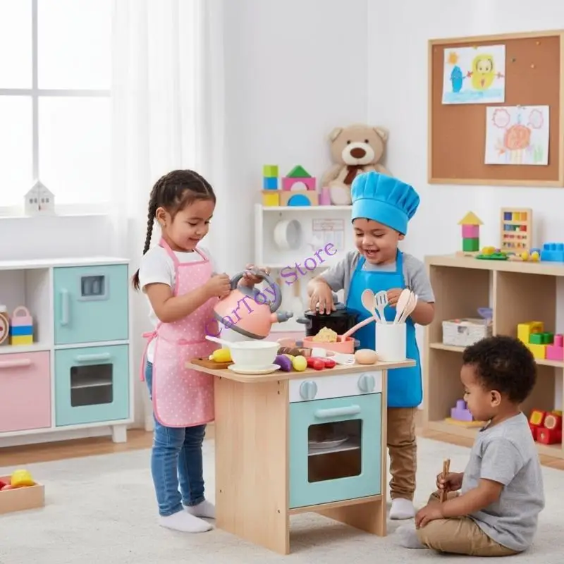 لعبة الطبخ الإبداعية للأطفال الصغار 3+ سنوات اختيار عشوائي الفواكه والخضروات مجموعة طعام اللعب الواقعي مع سهولة التخزين #5