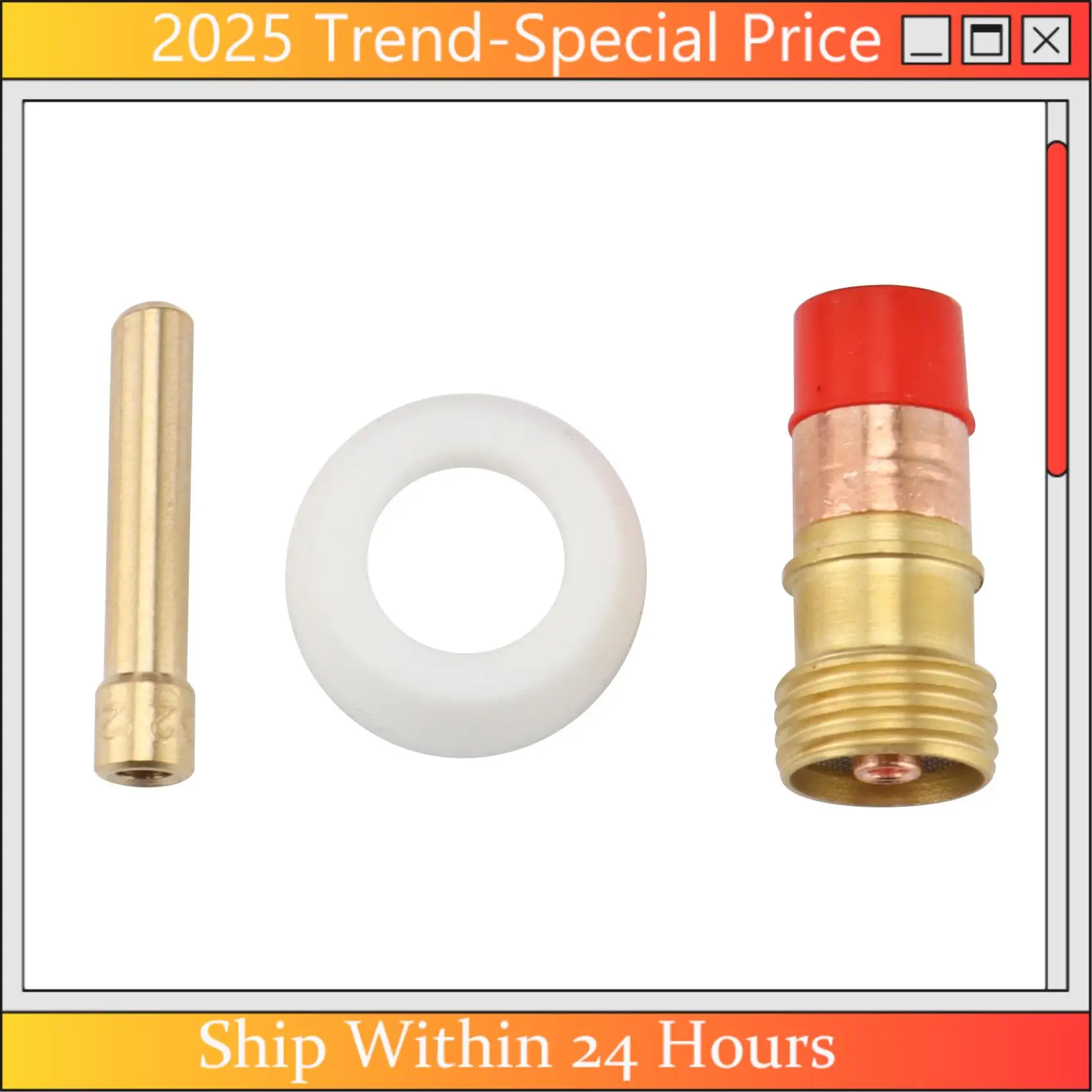 

The New Nozzle Cups Strainer Mesh Collet Gas Lens For WP17/18/26 Welding Accessories Tool Kit