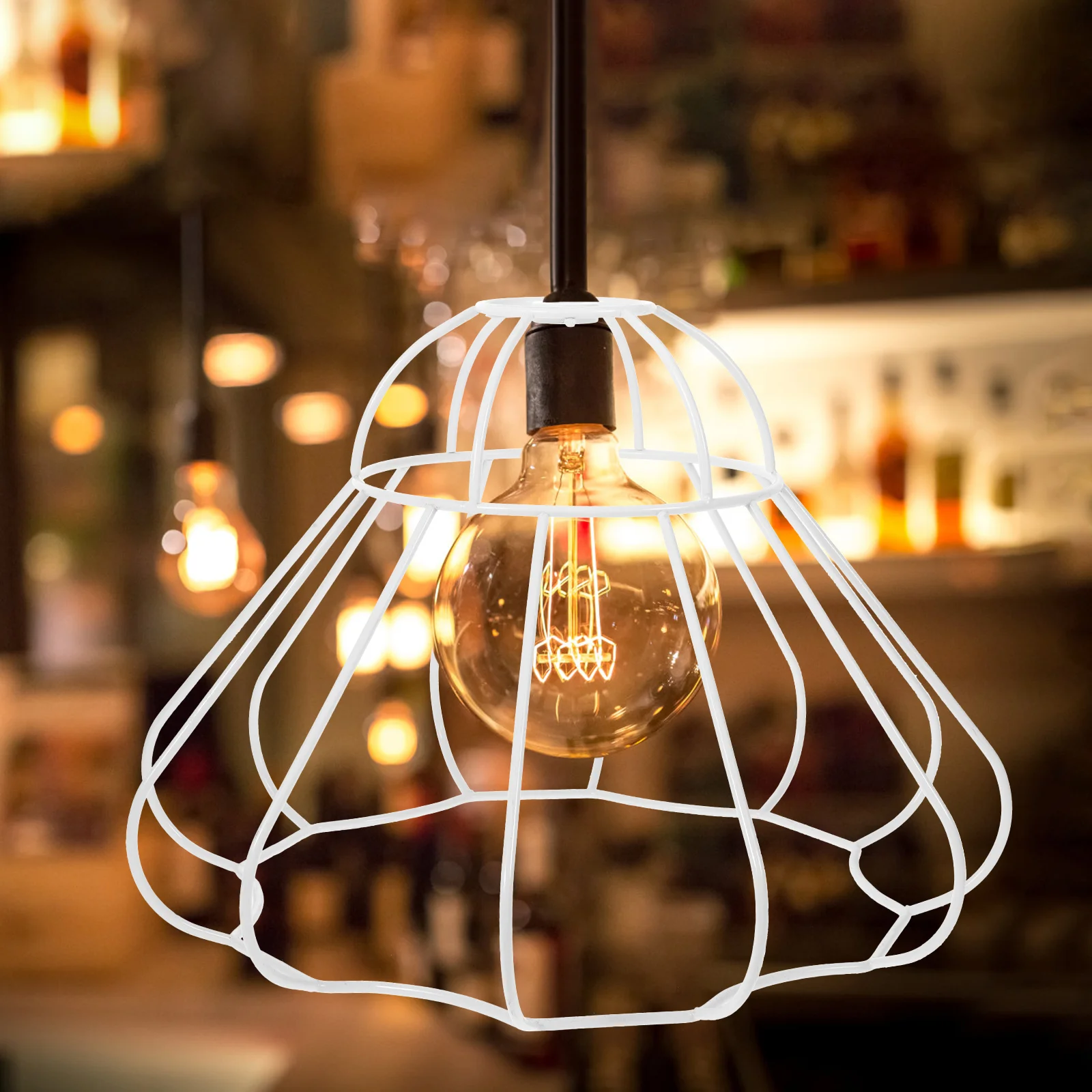 

Lampshade Frame Table Lamp Metal Wire Practical Desk Lamp DIY Bracket Fits Pendant Ceiling Light Shade Holder Table Lights Frame
