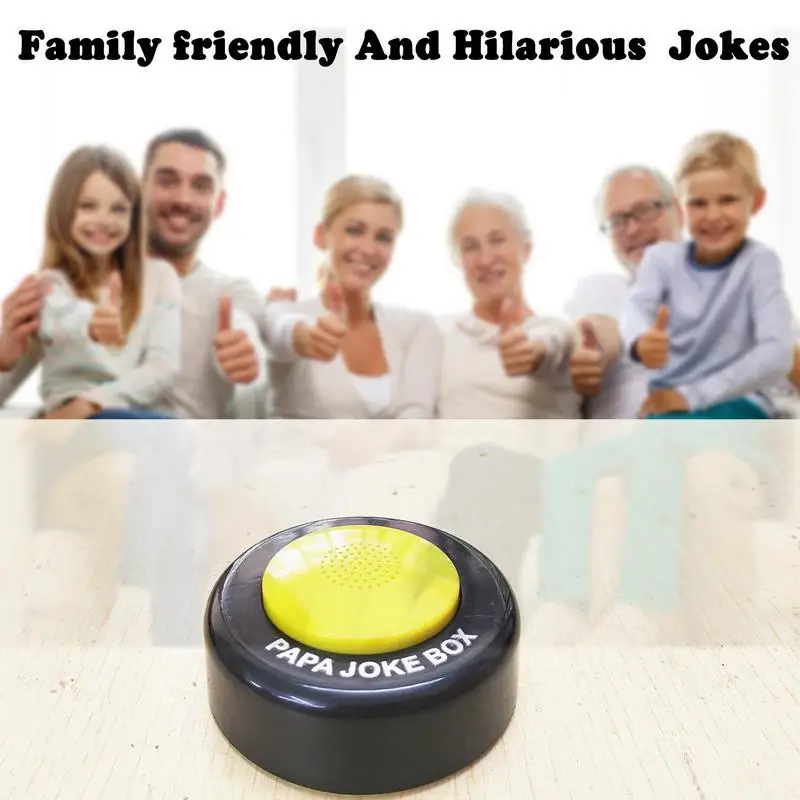 Dad Joke Button Dad Jokes Generator Button with 50 Hilarious Dad Jokes Hilarious Talking Sound Box Stress Relief for Fathers Day