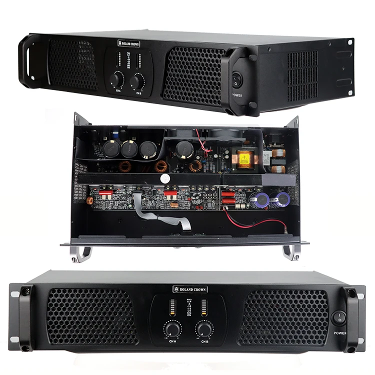 Guangzhou factory professional power amplifier switch TD 2 channel 1300 watts 4 ohms 2600 watts power amplifier