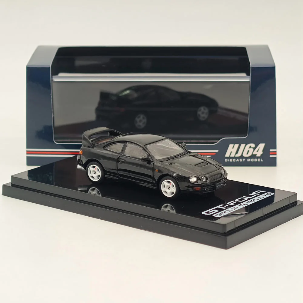 Hobby Japan 1/64 for CELICA GT-FOUR ST205 JDM STYLE Black HJ642064ABK Diecast Models Car Collection Toys Gift