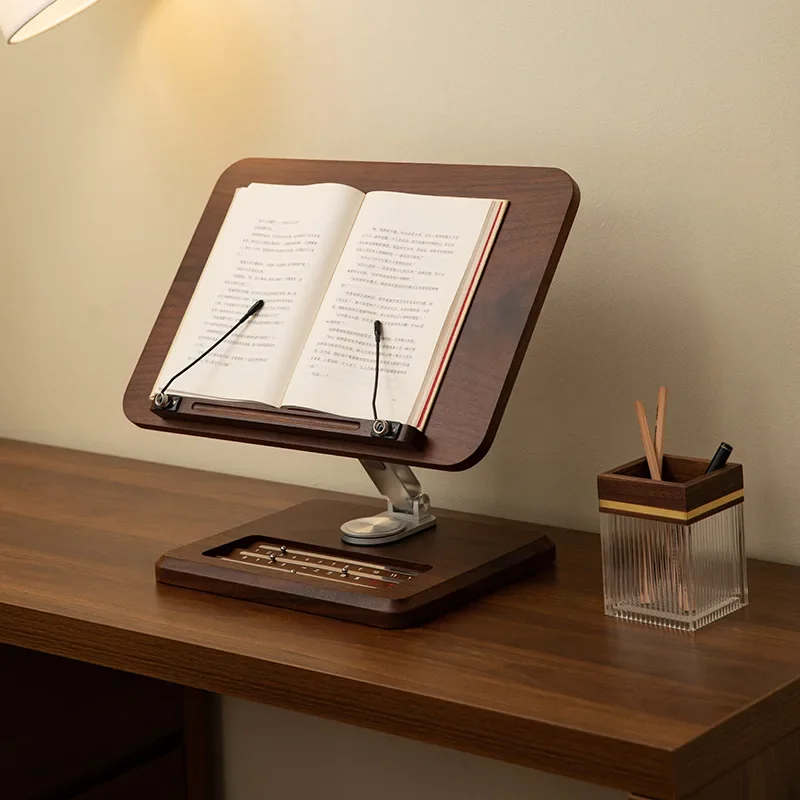 

Solid wood reading shelf, children's reading stand, reading artifact can lift the desktop, flat picture book, book stand