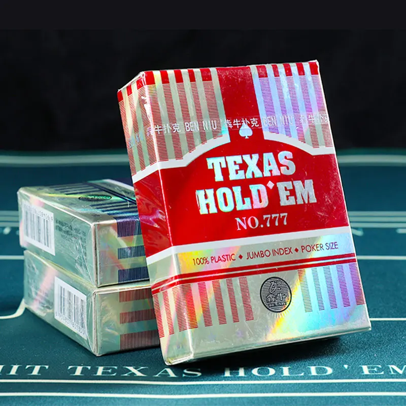 Double-sided Frosted Benniu 777 Plastic Playing Card Texas Playing Card Wide Character Big Character Poker