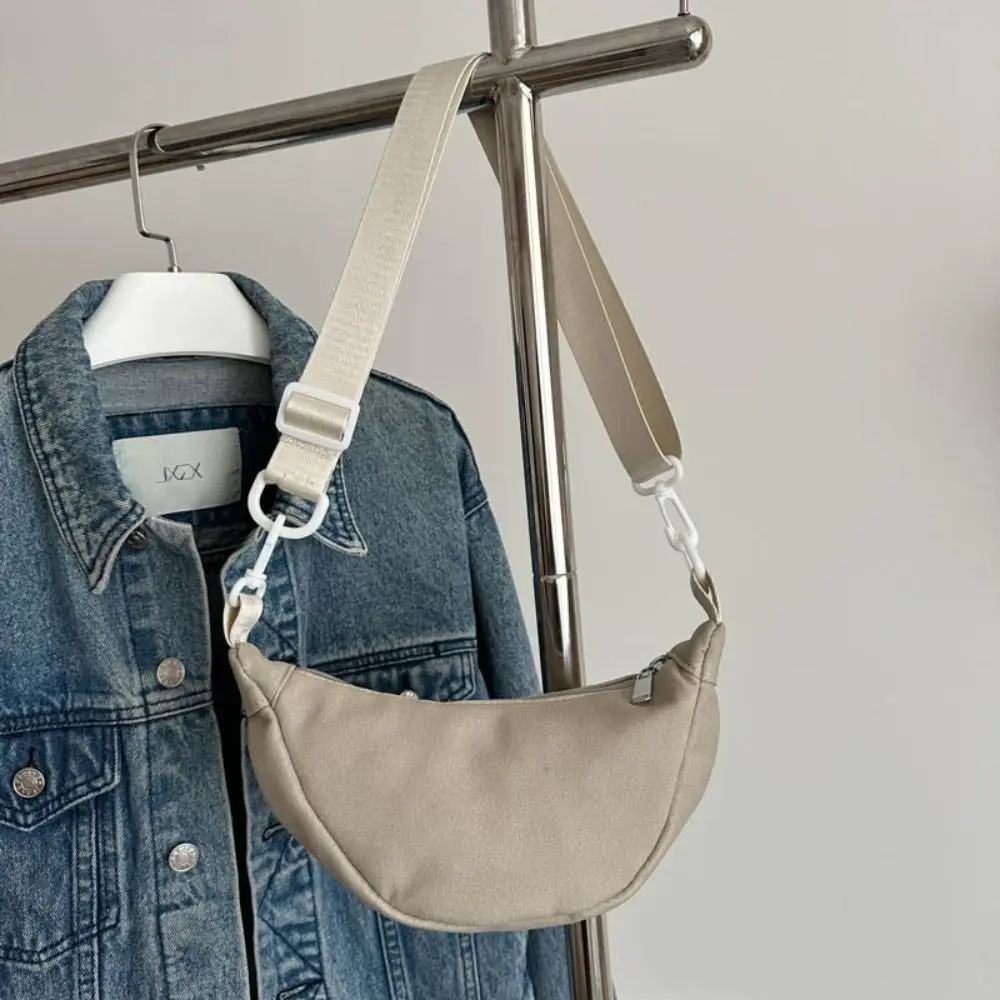 Casual Korean Style Suede Crossbody Bag Handbag Lightweight Mini Dumpling Bag Solid Color Suede Shoulder Bag Girls