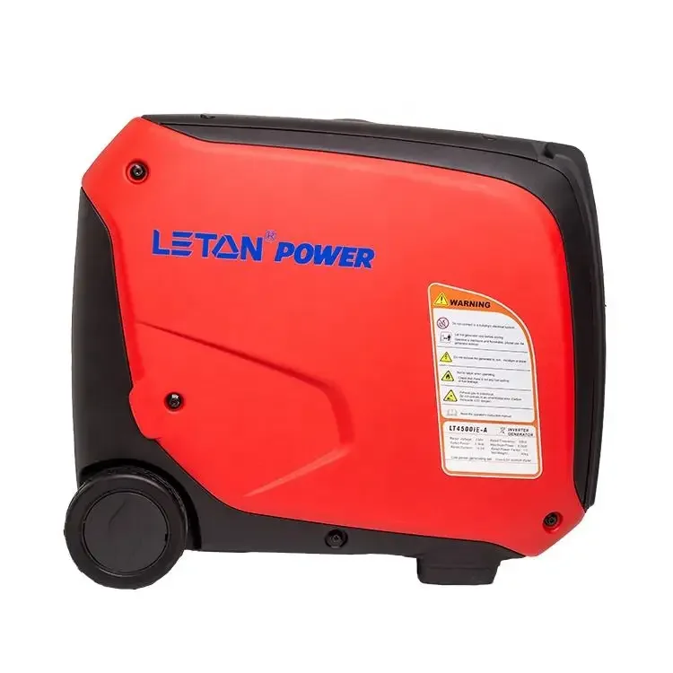 Super silent Mini 4000w gasoline generator portable gasoline digital inverter generator with practical handle