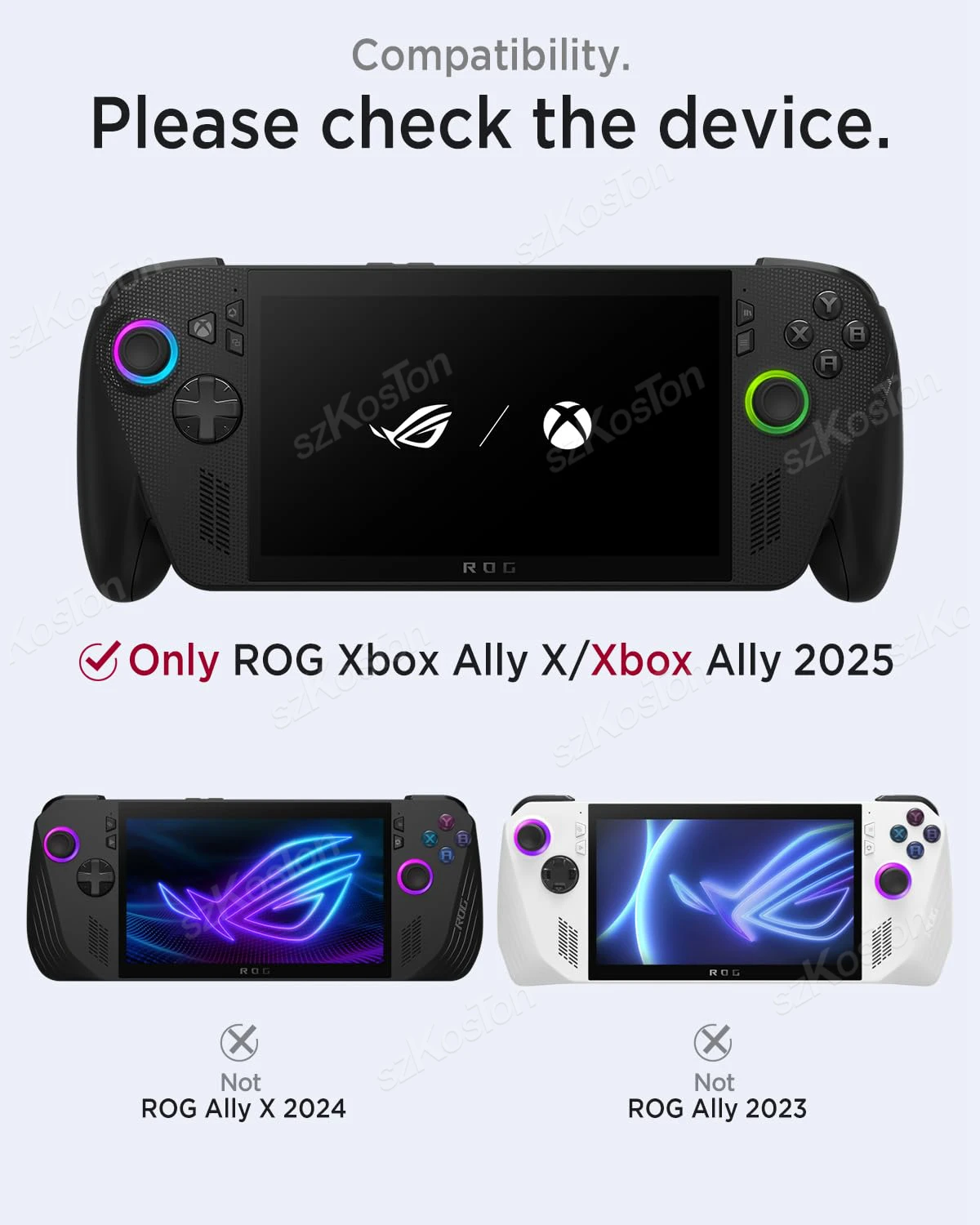 حقيبة تخزين محمولة من البولي يوريثان لوحدات تحكم الألعاب ASUS ROG Xbox Ally X حقيبة حمل صلبة من مادة EVA ملحقات السفر المقاومة للصدمات والغبار