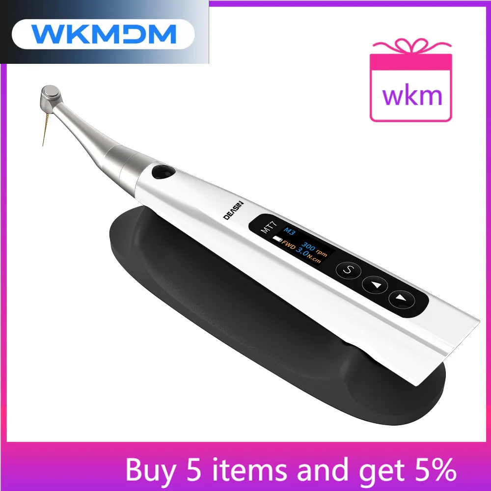 

Эндодонтическое патологическое оборудование ден Таль MT7 16:1, наконечник для лечения ENDO, вращение на 360 градусов, беспроводной умный наконечник эндомотора