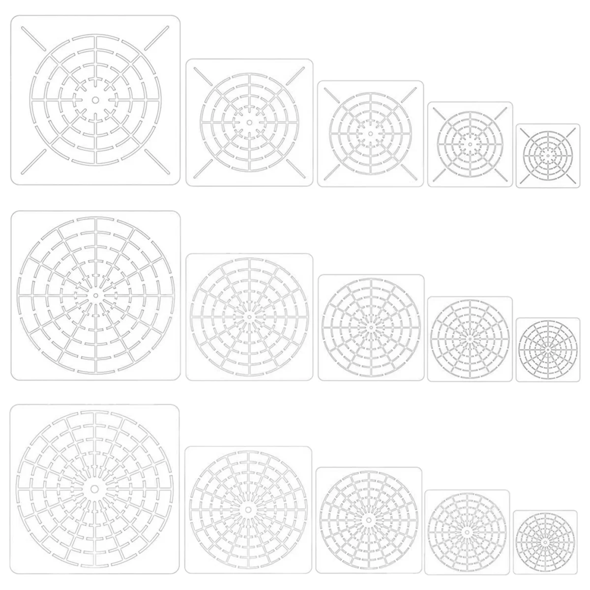 Hot sale 15 Pieces Mandala Dot Painting Tool Stencils Set, Reusable Mandala Stencil Template for Rock Wood Canvas DIY Painting