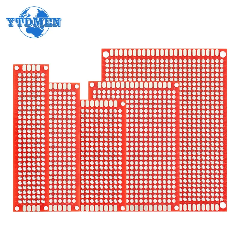 1/5/10pcs Double Sided PCB Board DIY Universal Circuit Boards Red 2x8cm 3x7cm 4x6cm 5x7cm 7x9cm Prototype Board Free Shipping