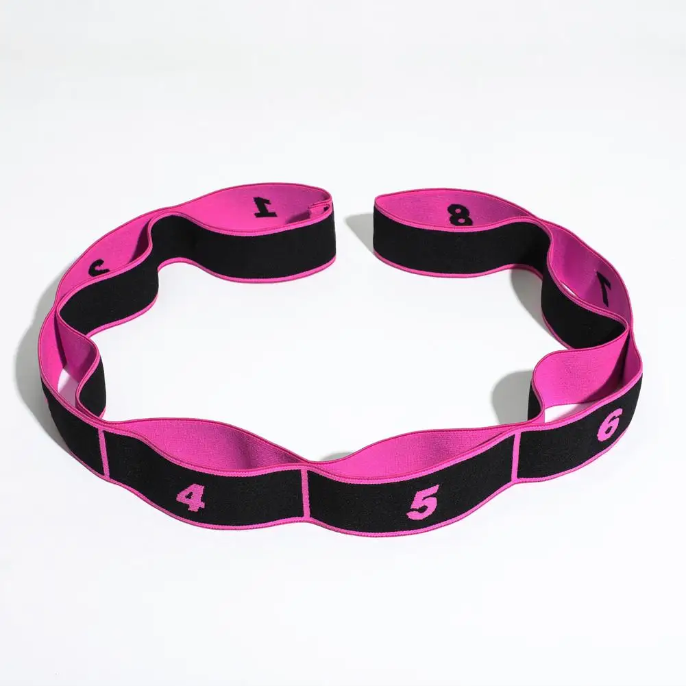 Hoge Elastische Yoga Fitness Weerstand Band 8-Loop Trainingsband Spanning Weerstand Oefening Stretchband Voor Sport Dansen