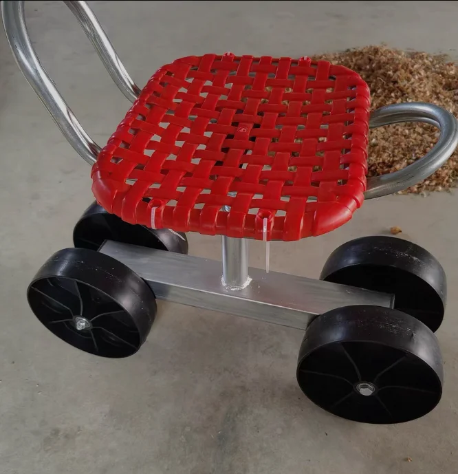 Agriculture Tomato Farming - Rotatable Lifting Mobile Work Stool, Portable