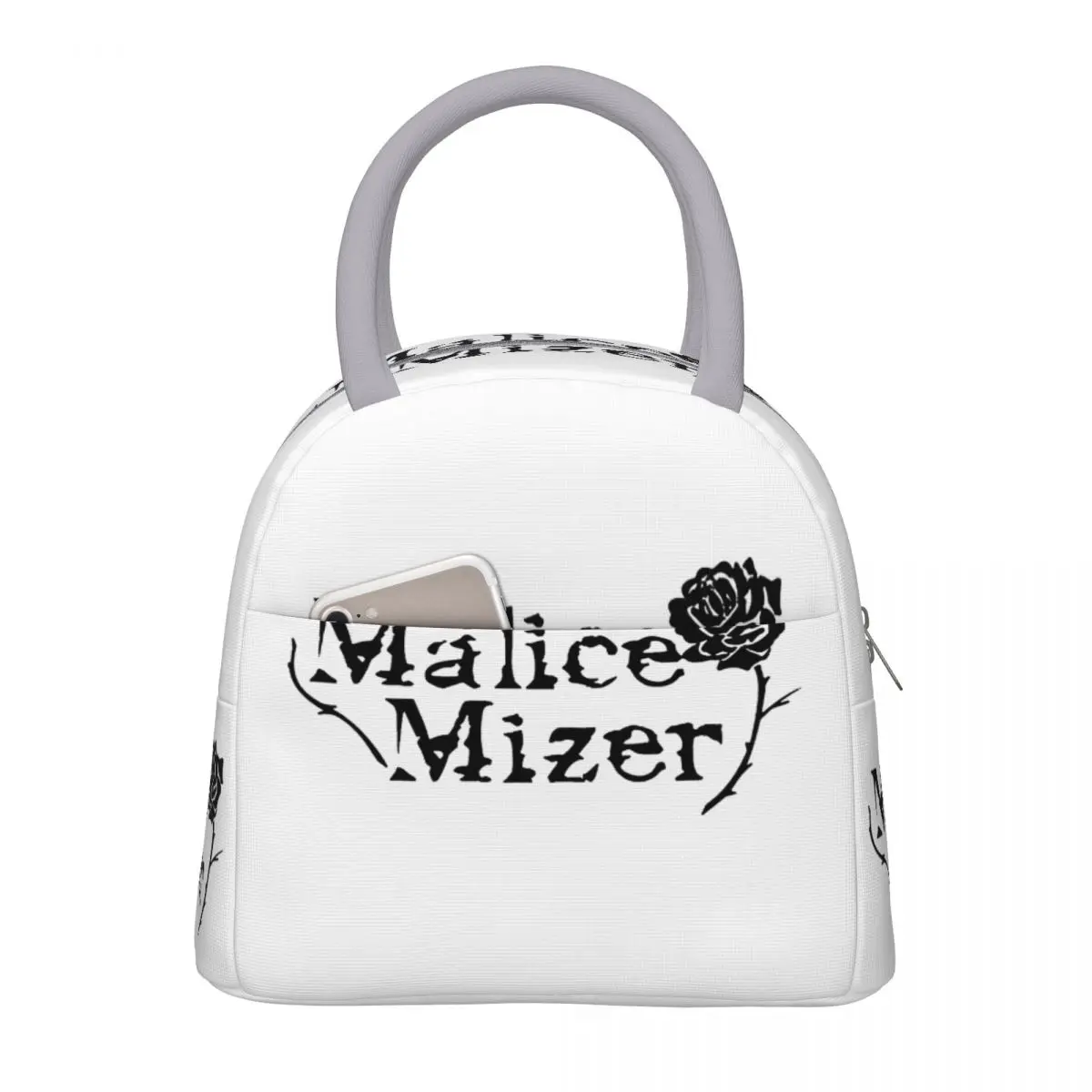 Malice Mizer Rock Band Thermal Insulated Lunch Bags for School Portable Food Bag Container Thermal Cooler Lunch Box