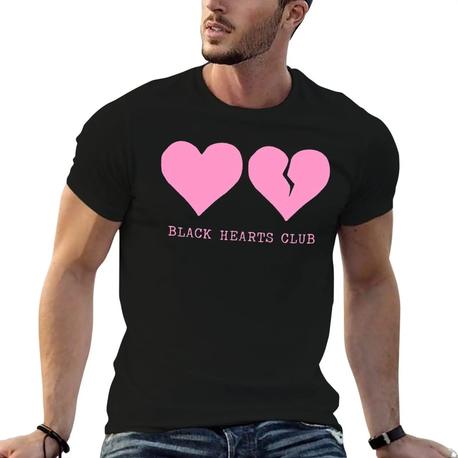 

Best seller yungblud black hearts club merchandise T-Shirt cute tops blue archive mens vintage t shirts