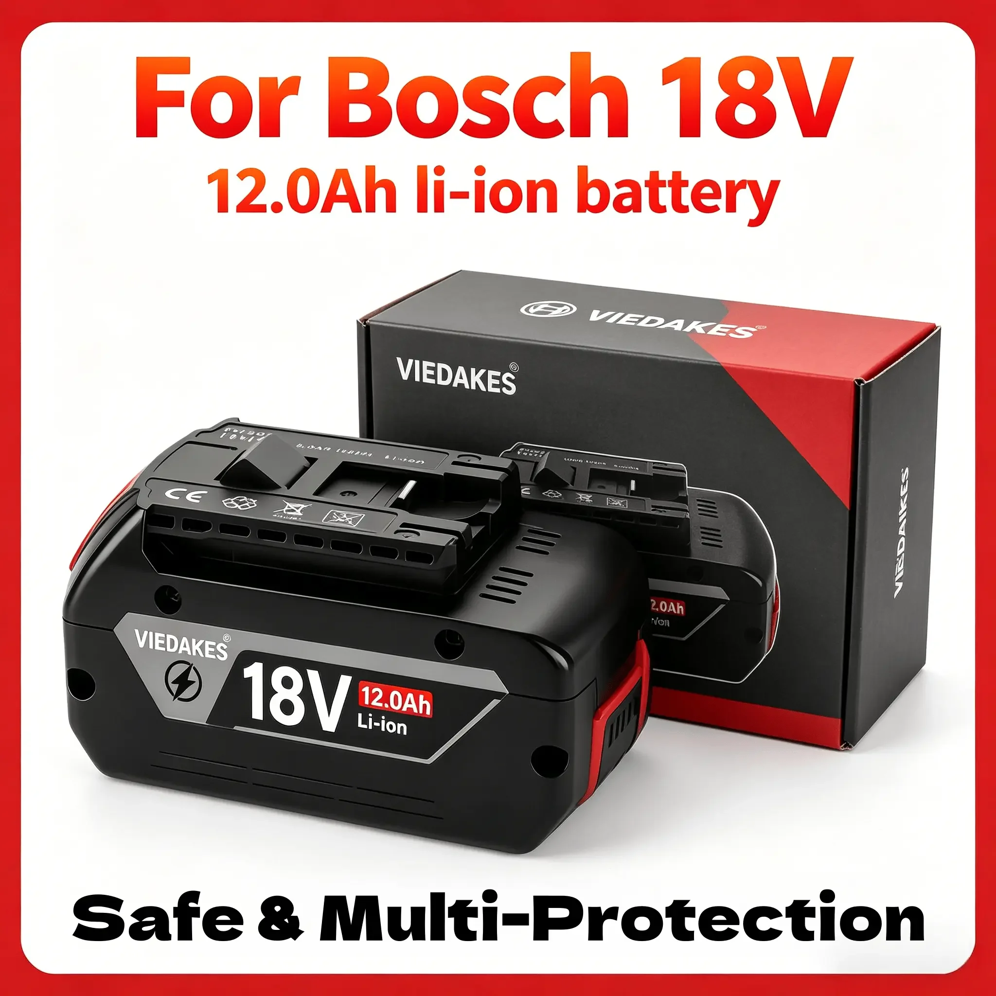 

For Bosch 18V Battery Overcharge Overheat Dual Protection BAT618G ProCORE Perfect Matching for bosch akku 18v