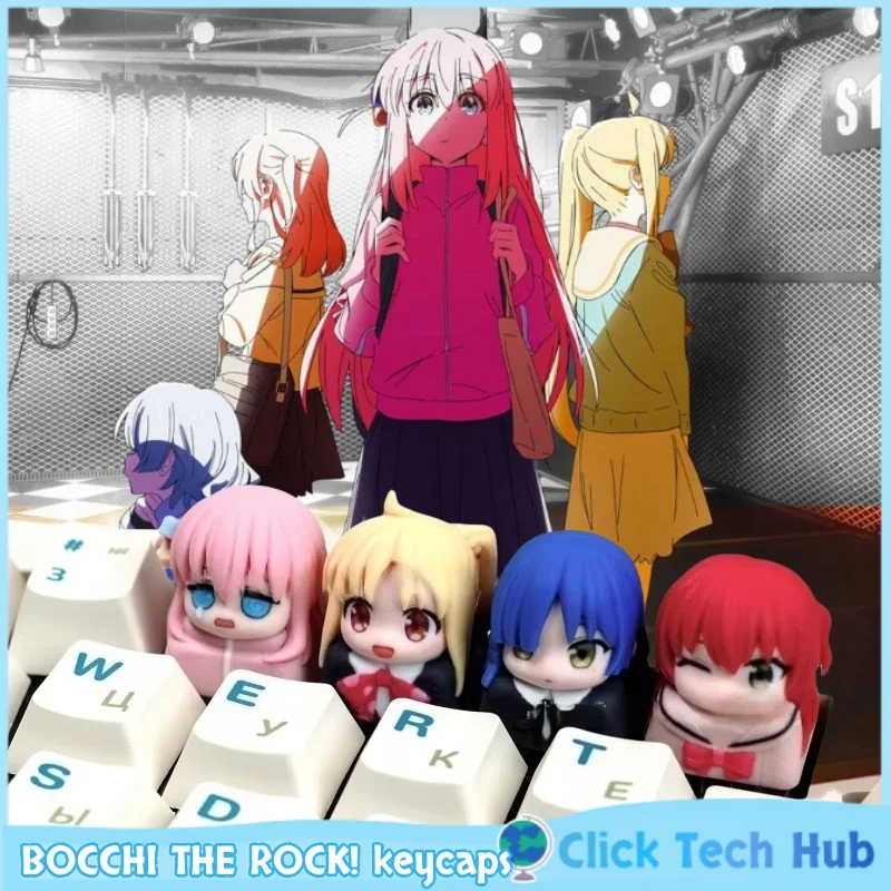 

Bocchi The Rock! Anime Character Keycaps Anime Peripherals 1pcs Oem 3d Gotoh Hitori Personalized Mechanical Keyboard Keycaps
