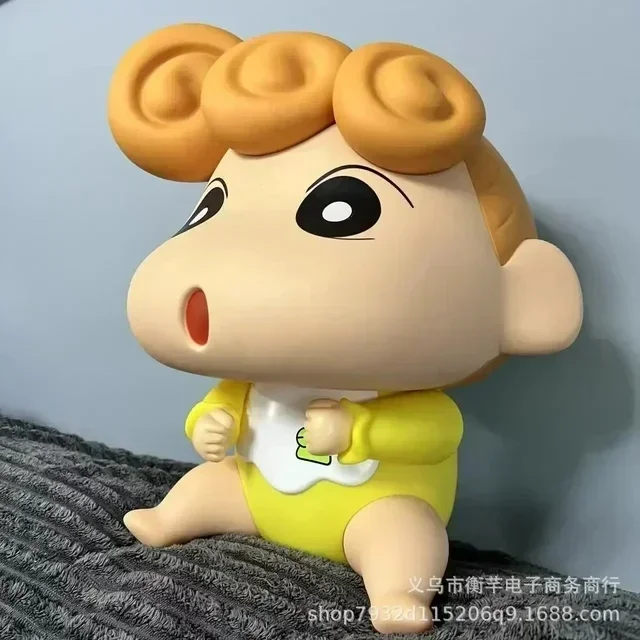 

Crayon Shin-Chan Series 1:1 Large Size Figures Xiaoxin Rides Xiaobai Xiaokui Kazama Trendy Ornaments Anime Model Collectible Gif