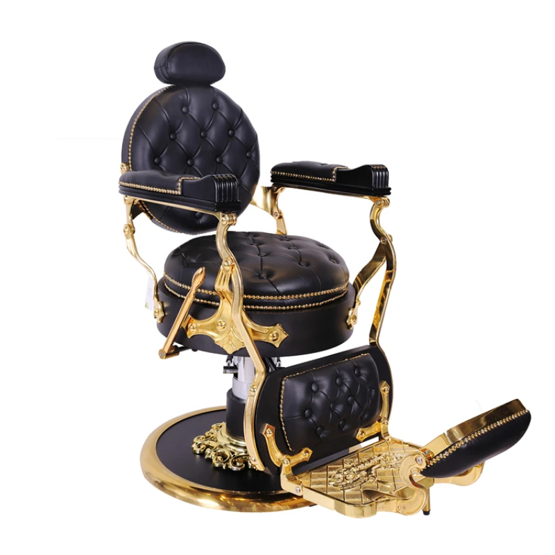 equipment antique gold salon chair heavy duty old styling barber chair