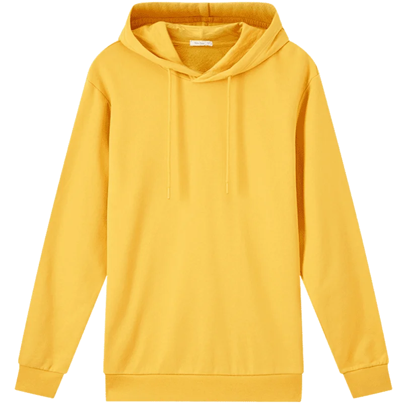 Metersbonwe hooded fleece sweatshirt for men warm sweatshirt solid color velvet new autumn and winter Brand Tops
