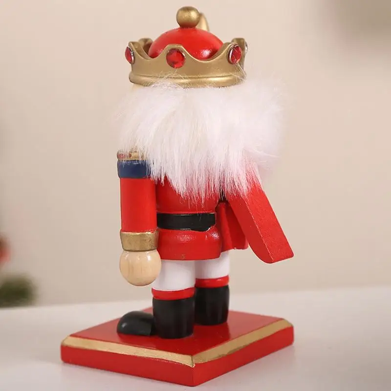 KX4B Christmas Nutcracker Soldier Ornaments 4pcs/set Birthday Wedding Holiday