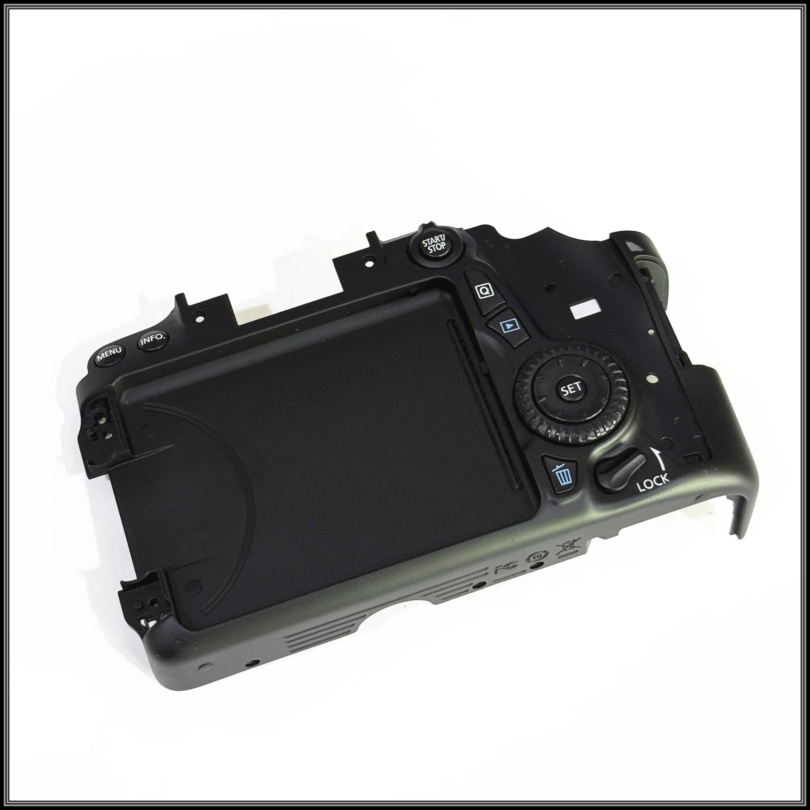 95%New  70D Back cover After the shell with key with flex for Canon 70D cover SLR Camera Repair Part （Without card slot cover）