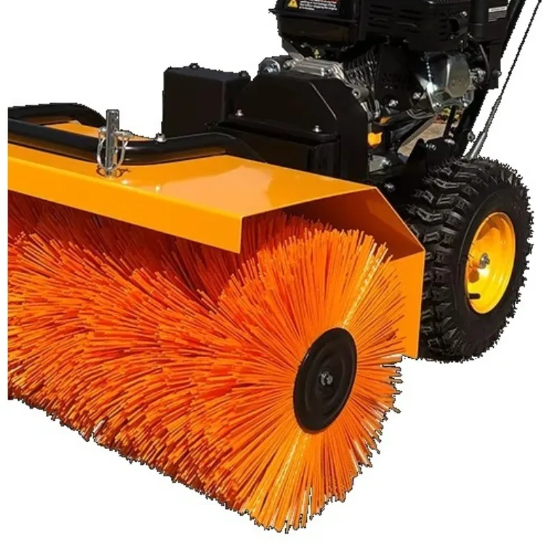 Factory Small Road Hand Snow Sweeper Walk Behind Snow Power Sweeper Machines Snow Thrower Plow