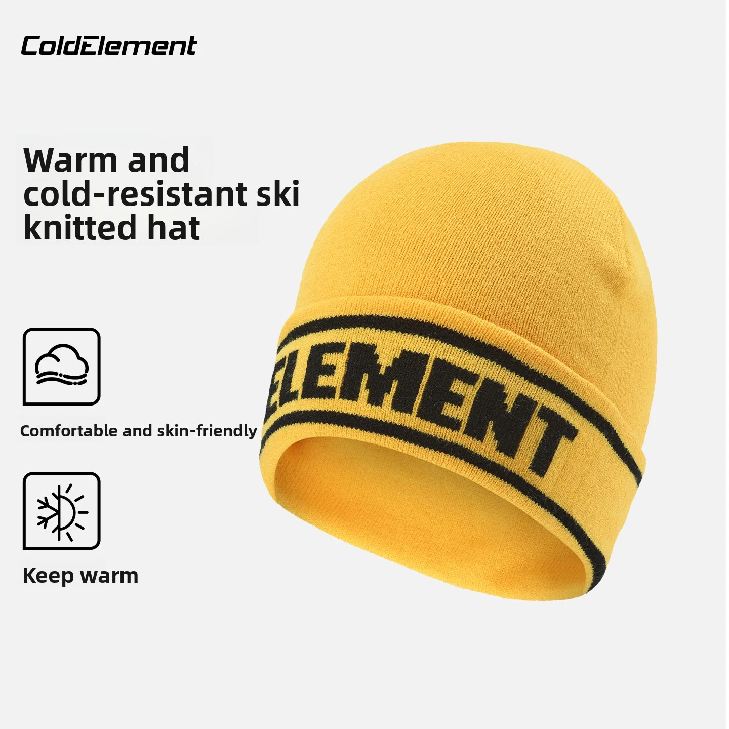 

Вязаная лыжная шапка Coldelement для взрослых — теплая шапка унисекс для осеннего и зимнего активного отдыха, идеально подходит для альпинизма, езды на велосипеде