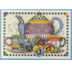 Din06877 Home Fun Cross Stitch Kit Package Greeting Needlework Counted Kits New Style Joy Sunday Kits Embroidery Stich Diy Craft
