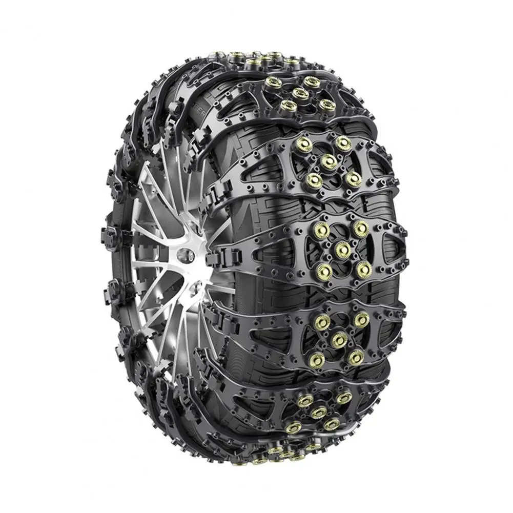 

Tire Chains for Winter Low-temperature Resistant Tire Chains Universal Fish Bone Car Tire Chains Anti-sliding for Vehicles